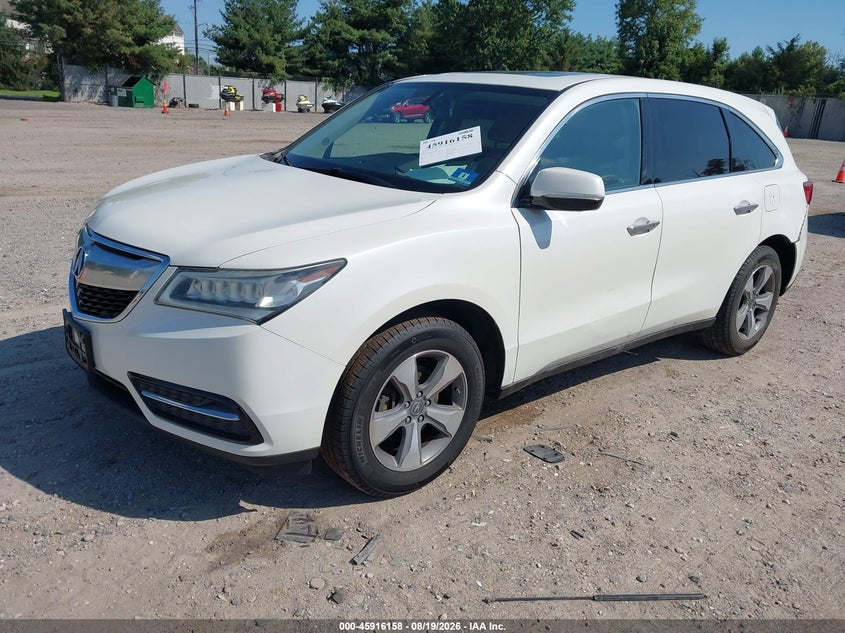 2014 ACURA MDX auction photo 2
