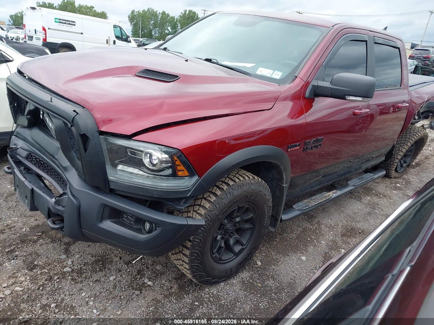 2018 RAM 1500, Front & Rear, IAAI, VIN 1C6RR7YTXJS236270 — photo 2