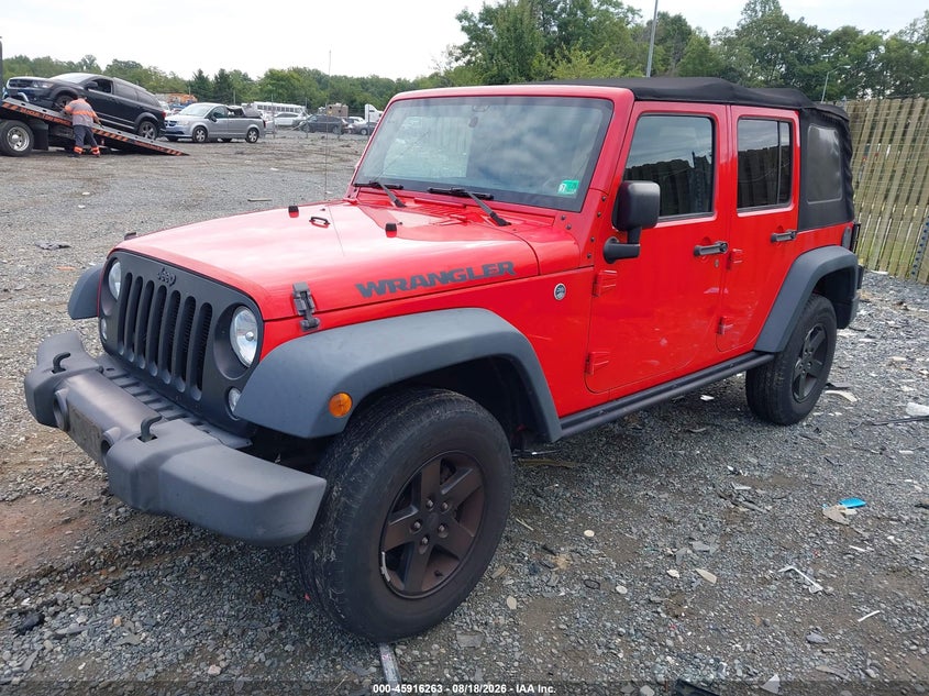 2016 Jeep Wrangler, Normal Wear & Tear, IAAI, VIN 1C4BJWDG6GL105022 — photo 2