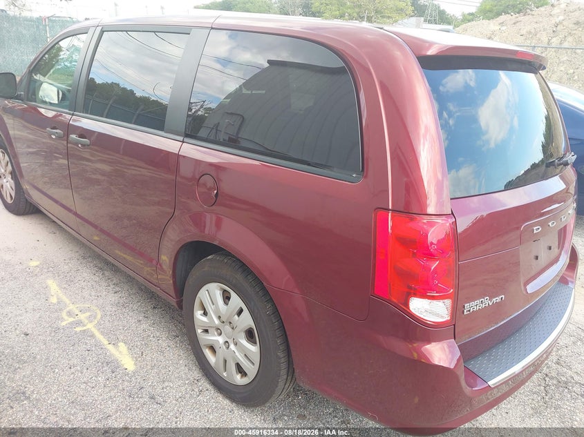 Vin: 2c4rdgbg4kr676605, lot: 46415422, dodge grand caravan se 20193