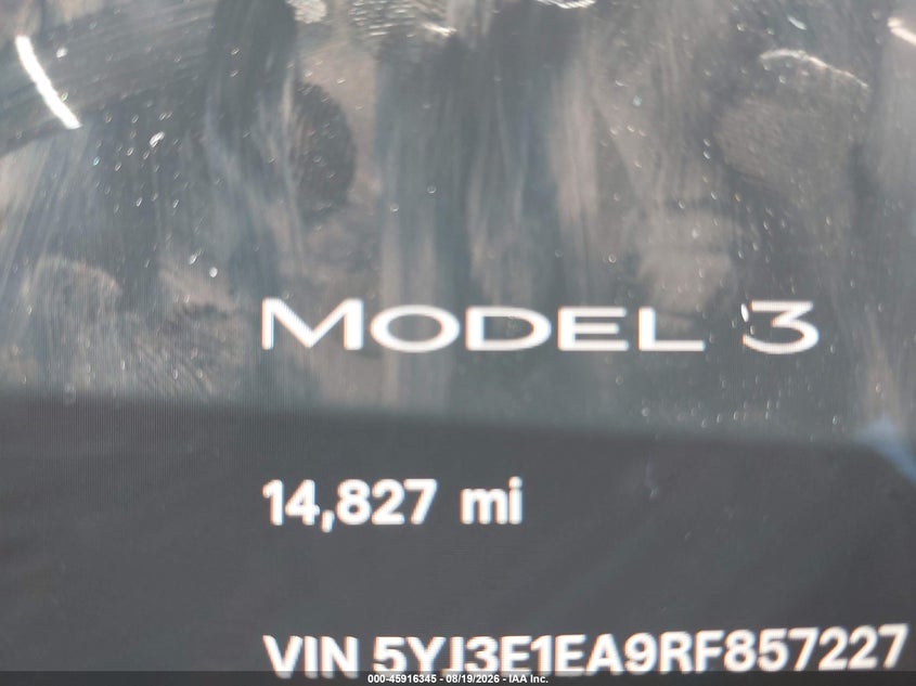 TESLA MODEL 3 2024 VIN 5YJ3E1EA9RF857227