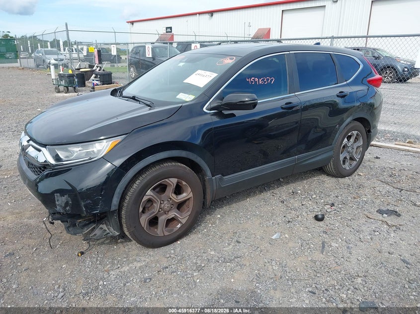 2018 Honda Cr-V Ex, Front End, IAAI, VIN 7FARW1H51JE002343 — photo 2