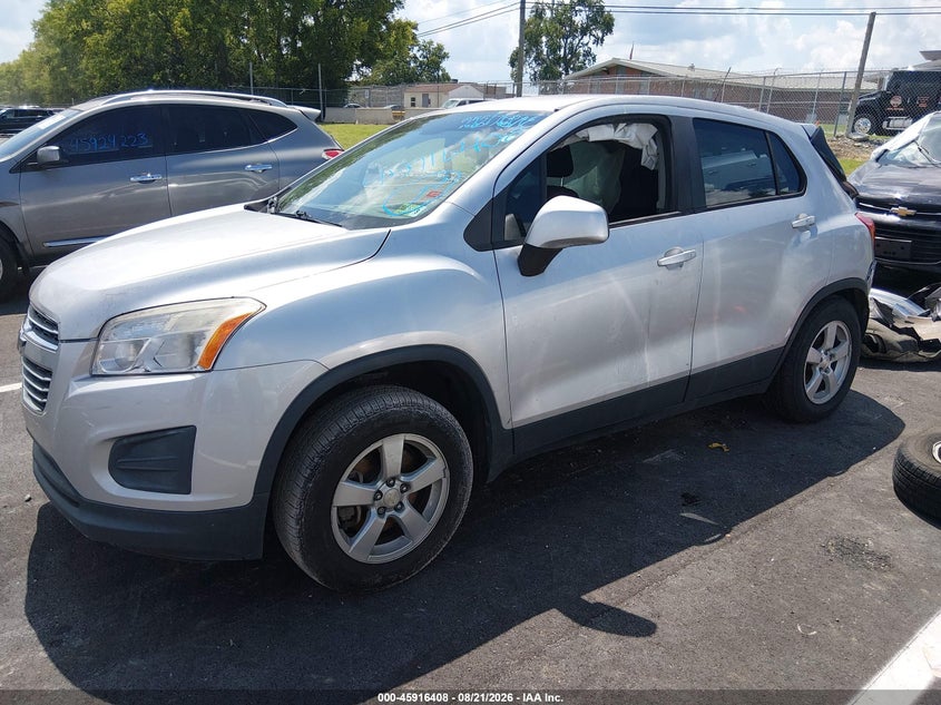 Vin: kl7cjnsb3gb750512, lot: 46415496, chevrolet trax ls 20162