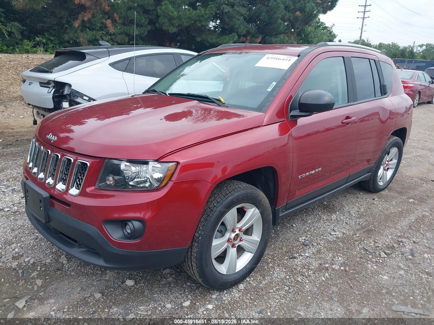 Vin: 1c4njdbb6hd113626, lot: 46415539, jeep compass sport 20172