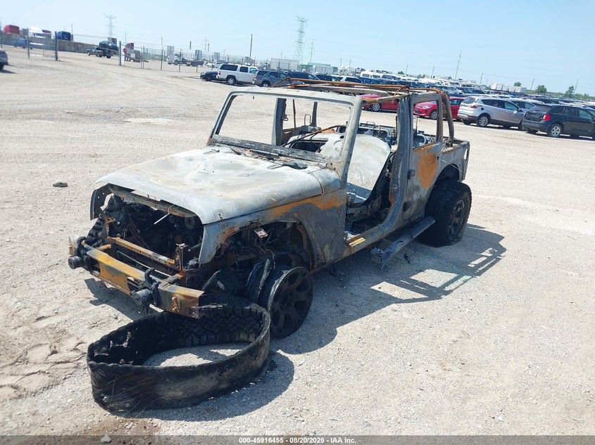 2011 Jeep Wrangler, Total Burn, IAAI, VIN 1J4BA3H10BL530419 — photo 2