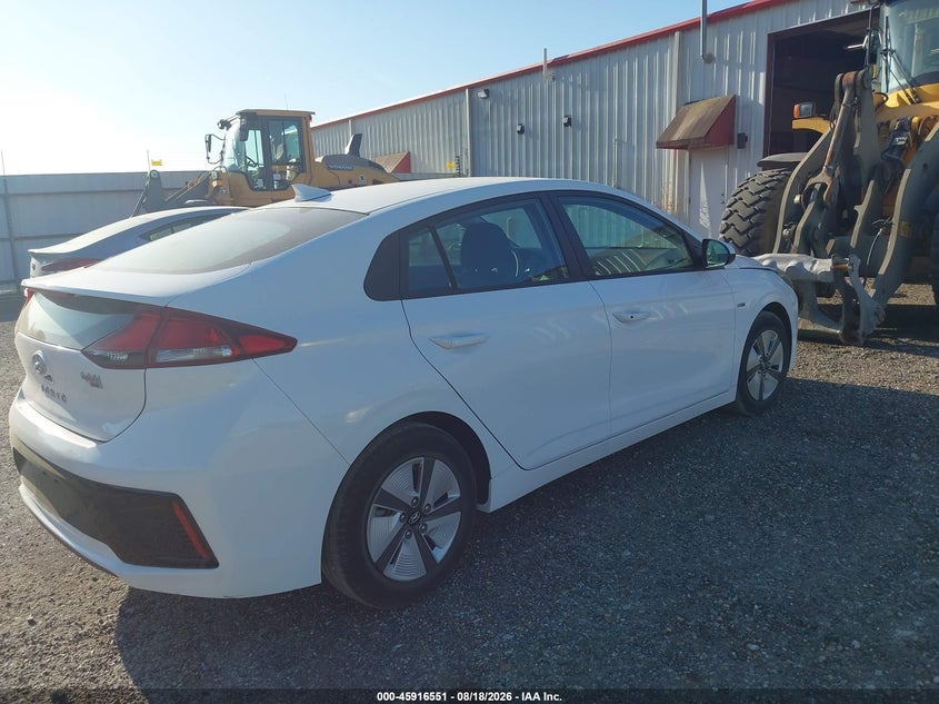 Vin: kmhc65lc2ku106682, lot: 46415638, hyundai ioniq hybrid blue 20194