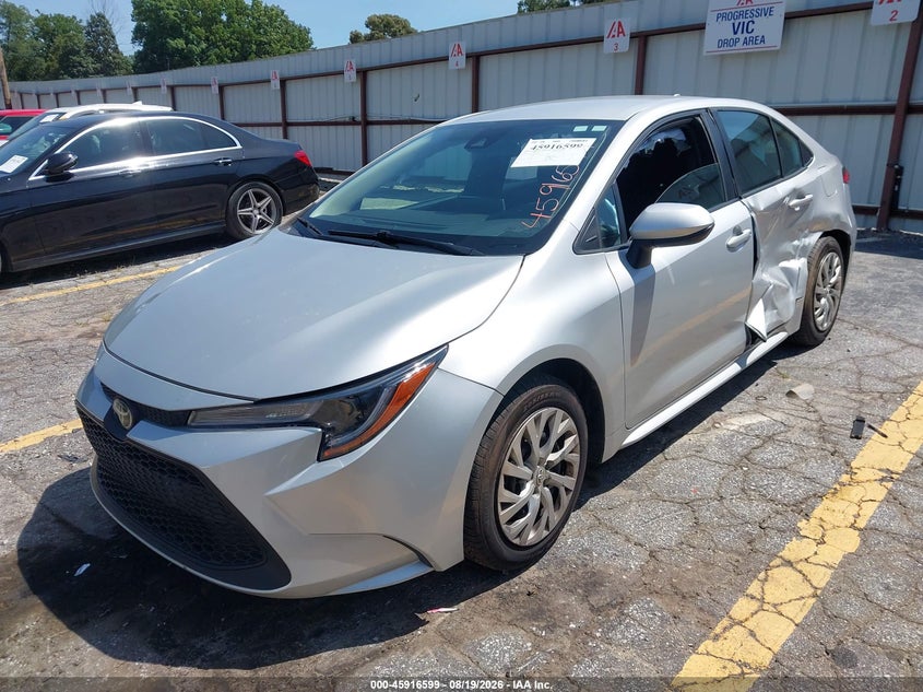 2020 Toyota Corolla, Обидва боки, IAAI, VIN 5YFEPRAE1LP042249 — фото 2