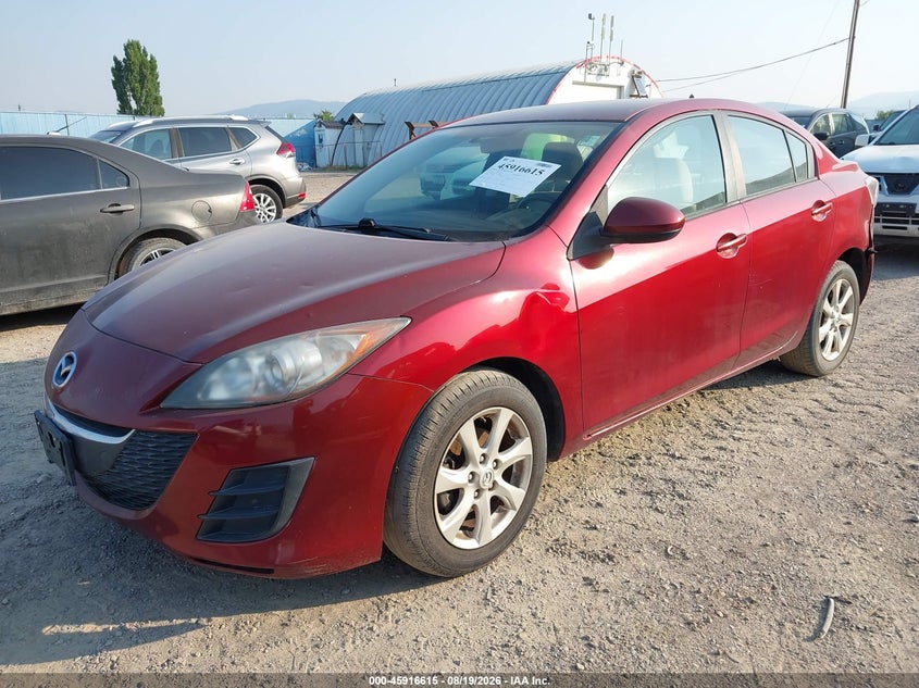 2010 Mazda 3, Левый зад, IAAI, VIN JM1BL1SFXA1210057 — фото 2
