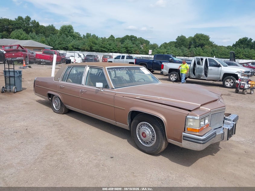 1988 Cadillac Brougham, Перёд, IAAI, VIN 1G6DW51Y2J9702872