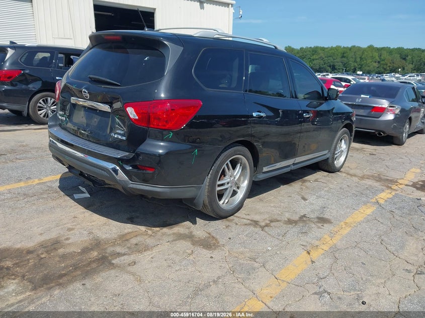 Vin: 5n1dr2mm2hc625926, lot: 46415792, nissan pathfinder platinum 20174