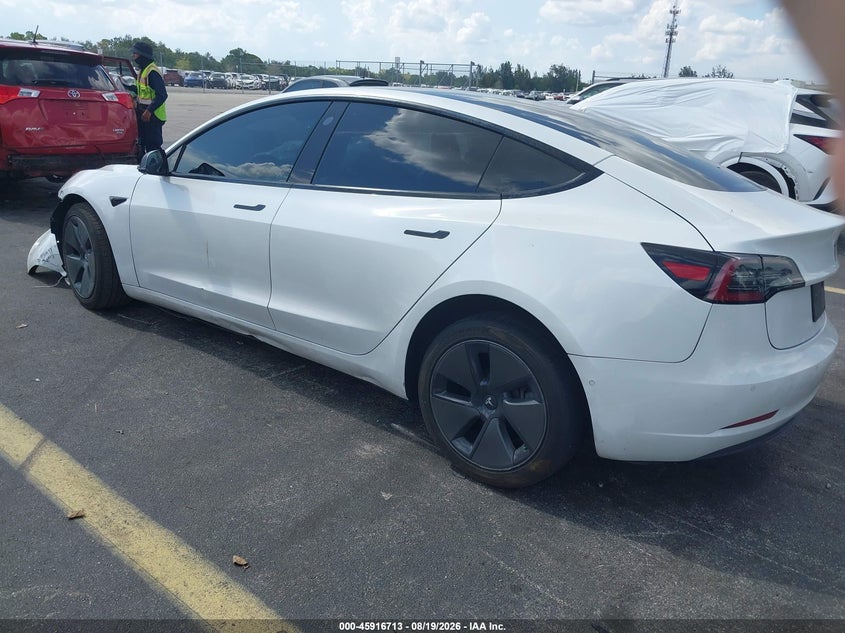Vin: 5yj3e1ea8mf981885, lot: 46415801, tesla model 3 standard range plus rear-wheel drive 20213