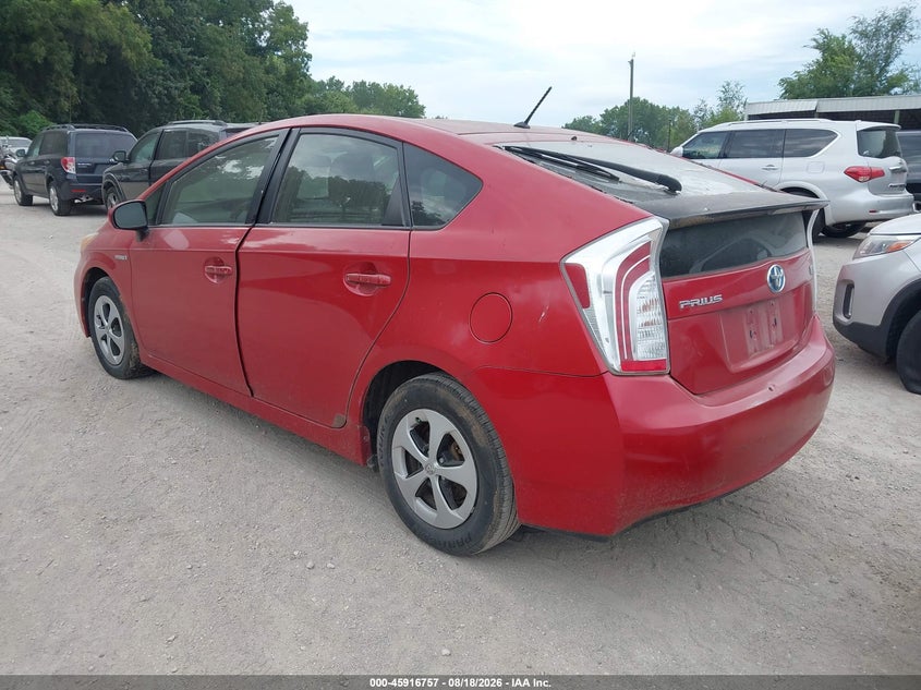 2013 TOYOTA PRIUS auction photo 3