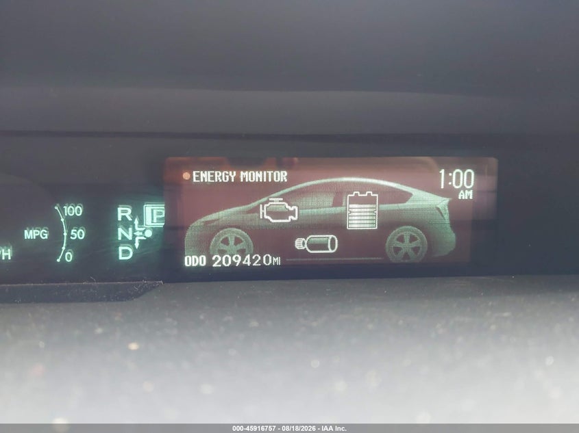 2013 TOYOTA PRIUS auction photo 7