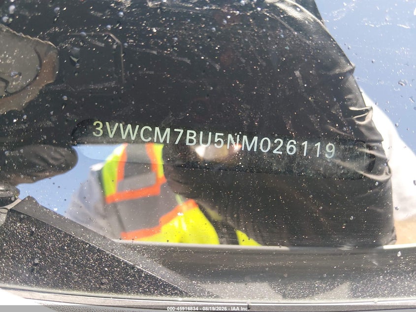 VOLKSWAGEN JETTA 2022 VIN 3VWCM7BU5NM026119