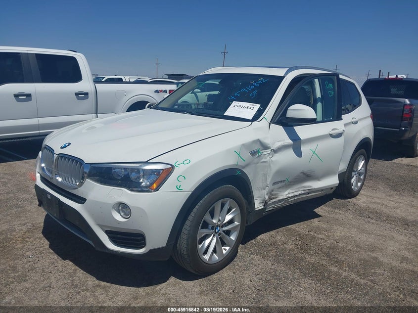 2017 BMW X3, Left Side, IAAI, VIN 5UXWZ7C36H0V93047 — photo 2