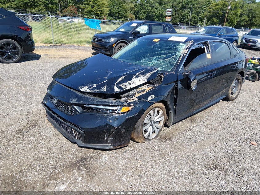 2026 Honda Civic, Rollover, IAAI, VIN 2HGFE2F22TH506544 — photo 2