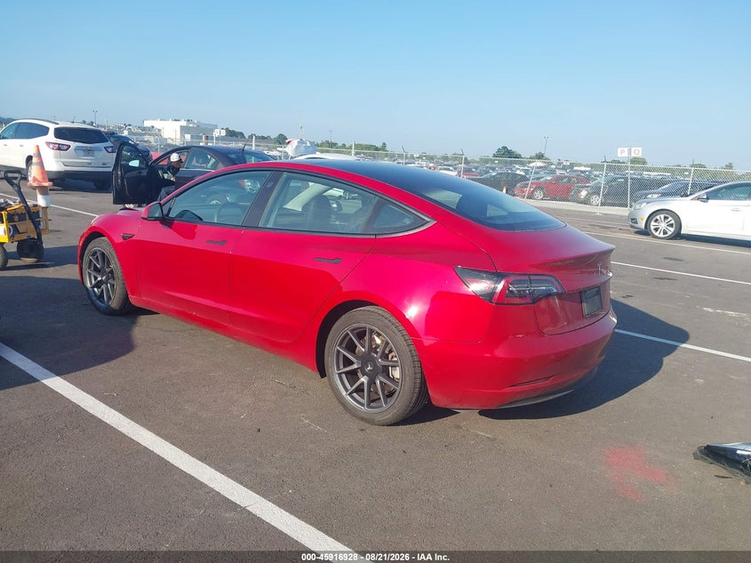 Vin: 5yj3e1ea9mf976761, lot: 46416016, tesla model 3 standard range plus rear-wheel drive 20213