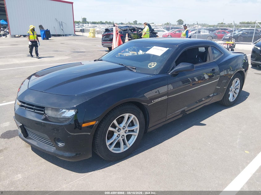 2014 Chevrolet Camaro, Left Rear, IAAI, VIN 2G1FE1E32E9180592 — photo 2