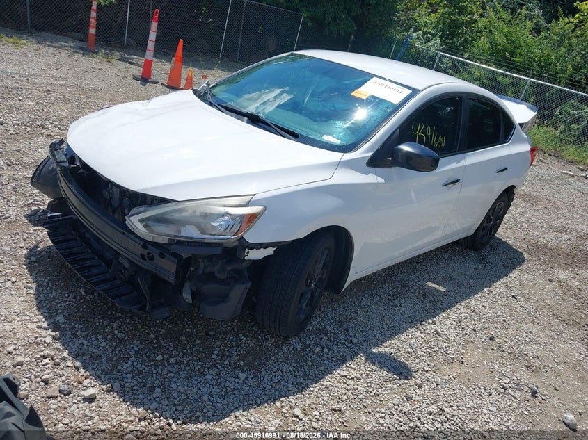 2018 Nissan Sentra S, Front & Rear, IAAI, VIN 3N1AB7AP6JY339584 — photo 2
