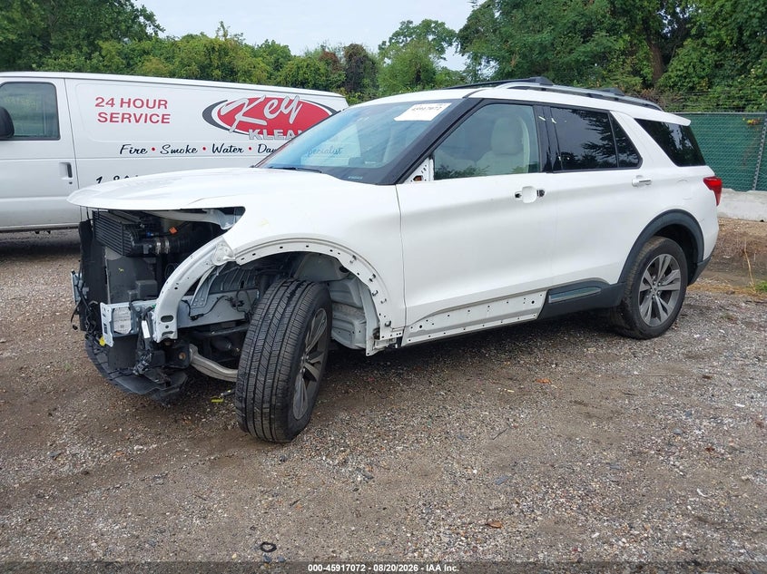 2020 Ford Explorer, Front End, IAAI, VIN 1FM5K8HC3LGA88644 — photo 2