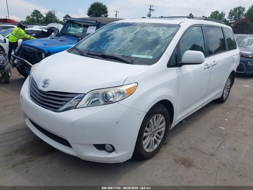 Vin: 5tdyk3dcxbs157800, lot: 46416190, toyota sienna xle v6 20112