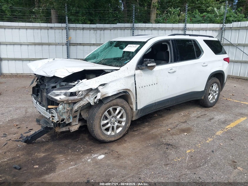 Vin: 1gnergkw0kj267827, lot: 46416209, chevrolet traverse 1lt 20192