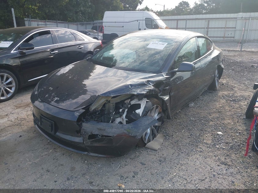 2025 Tesla Model 3, Left Side, IAAI, VIN 5YJ3E1EA8SF052020 — photo 2