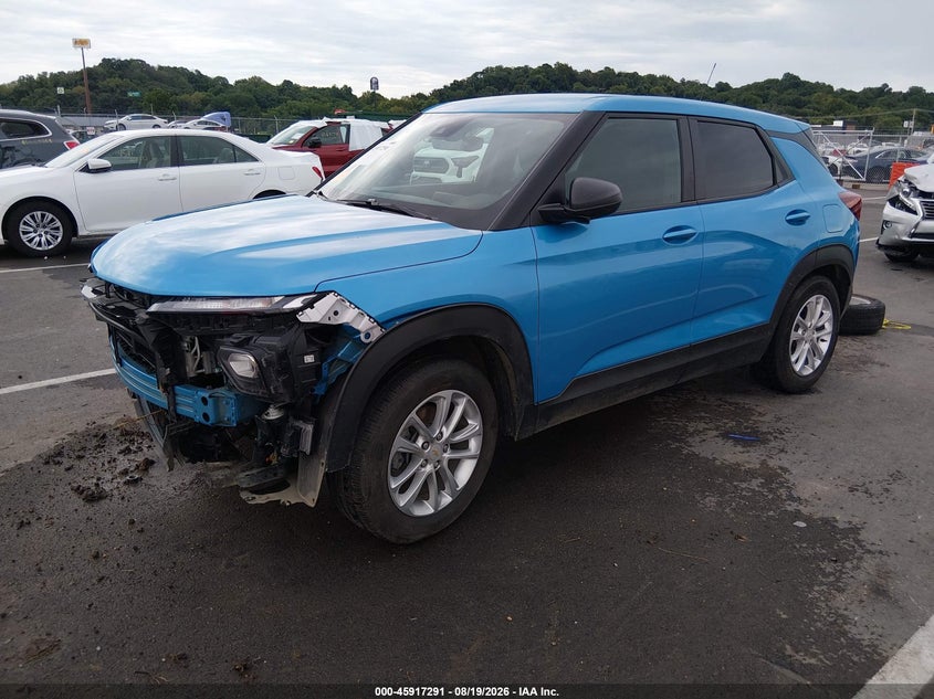 2025 Chevrolet TrailBlazer, Front End, IAAI, VIN KL79MMSP3SB048609 — photo 2