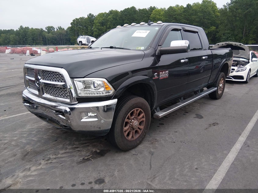 Vin: 3c6ur5nl4jg400512, lot: 46416423, ram 2500 laramie  4x4 6'4 box 20182