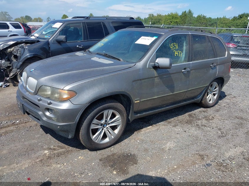 2006 BMW X5, Механика, IAAI, VIN 5UXFB53566LV29385 — фото 2