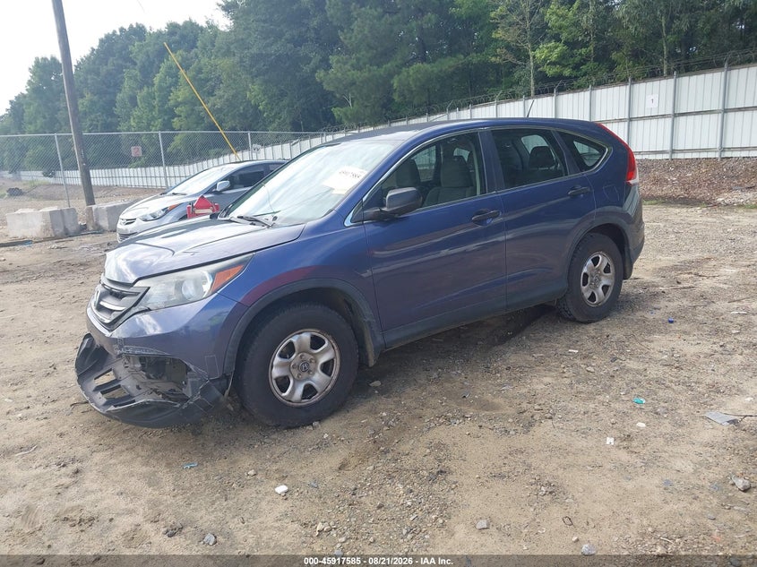 2013 Honda CR-V, Удар спереду, IAAI, VIN 5J6RM3H36DL000482 — фото 2