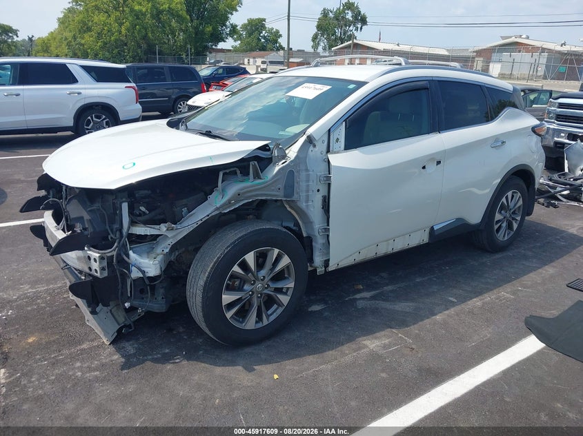 2015 Nissan Murano Sl, Front End, IAAI, VIN 5N1AZ2MG8FN287088 — photo 2