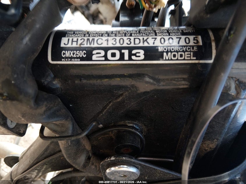 HONDA CMX250 2013
