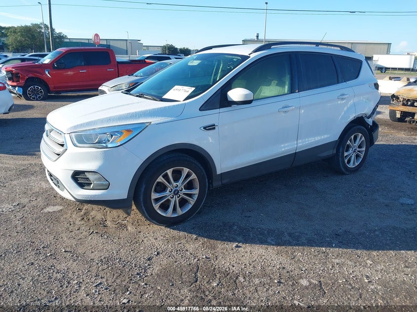 2018 Ford Escape, Левый зад, IAAI, VIN 1FMCU0HD0JUD00734 — фото 2