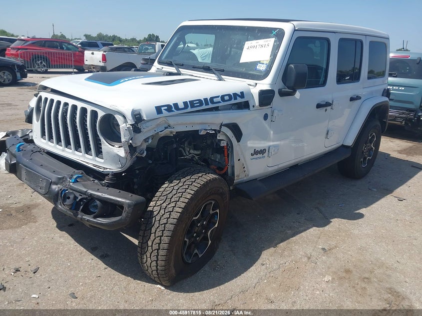 Vin: 1c4jjxr61mw803159, lot: 46416903, jeep wrangler 4xe unlimited rubicon 4x4 20212