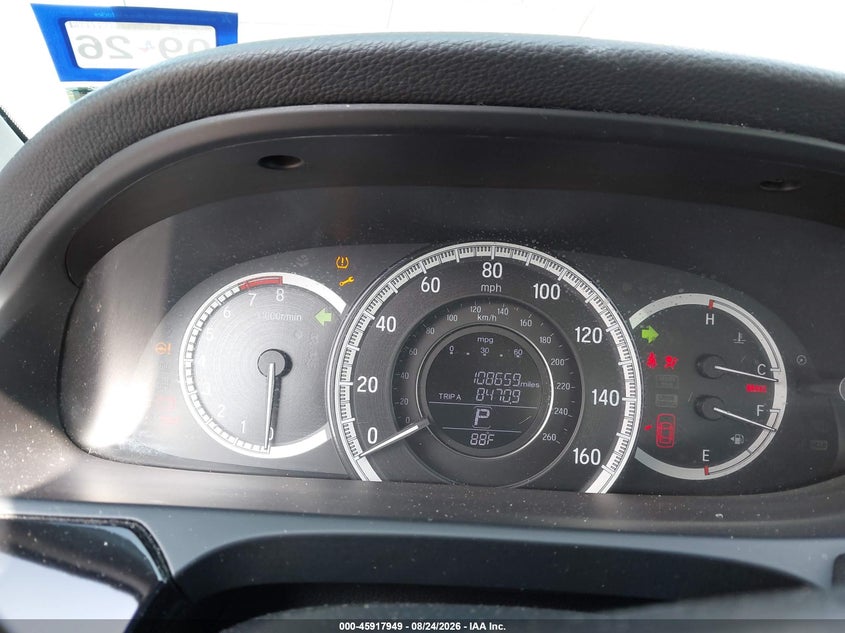 2016 HONDA ACCORD auction photo 7