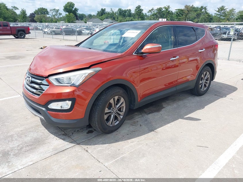 2013 Hyundai Santa Fe Sport, Удар спереди, IAAI, VIN 5XYZU3LB8DG004081 — фото 2