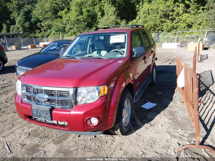 2008 Ford Escape, Rear, IAAI, VIN 1FMCU93Z08KA28148 — photo 2