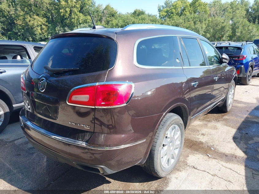 Vin: 5gakvbkd6gj283807, lot: 46417128, buick enclave leather 20164