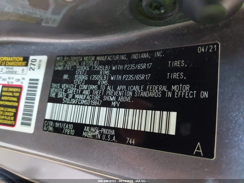 TOYOTA SIENNA - zdjęcie 9
