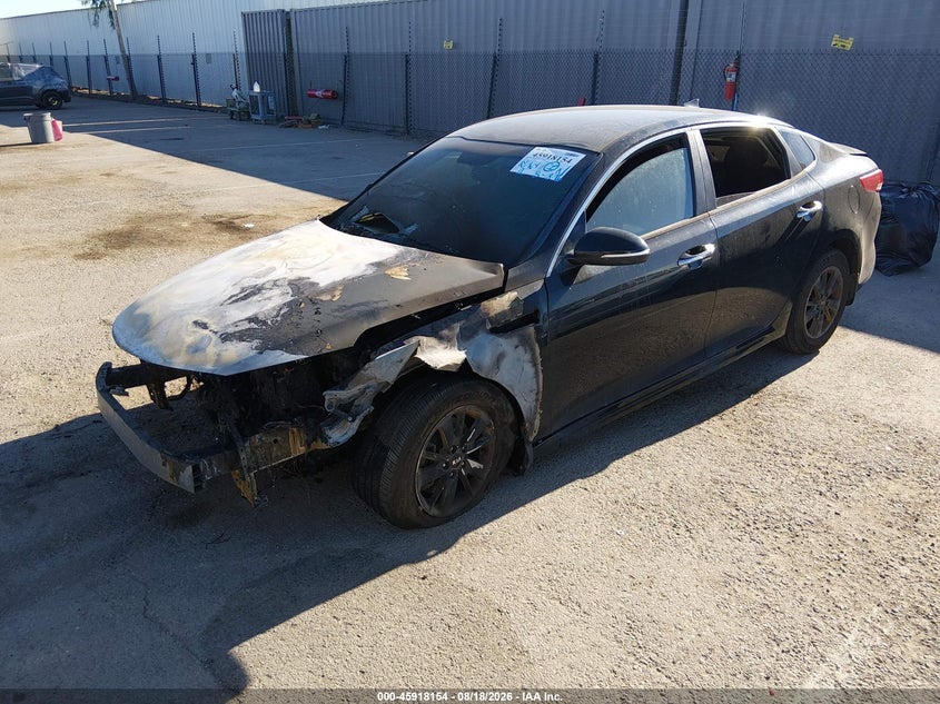 2016 Kia Optima, Engine Burn, IAAI, VIN 5XXGT4L32GG054430 — photo 2