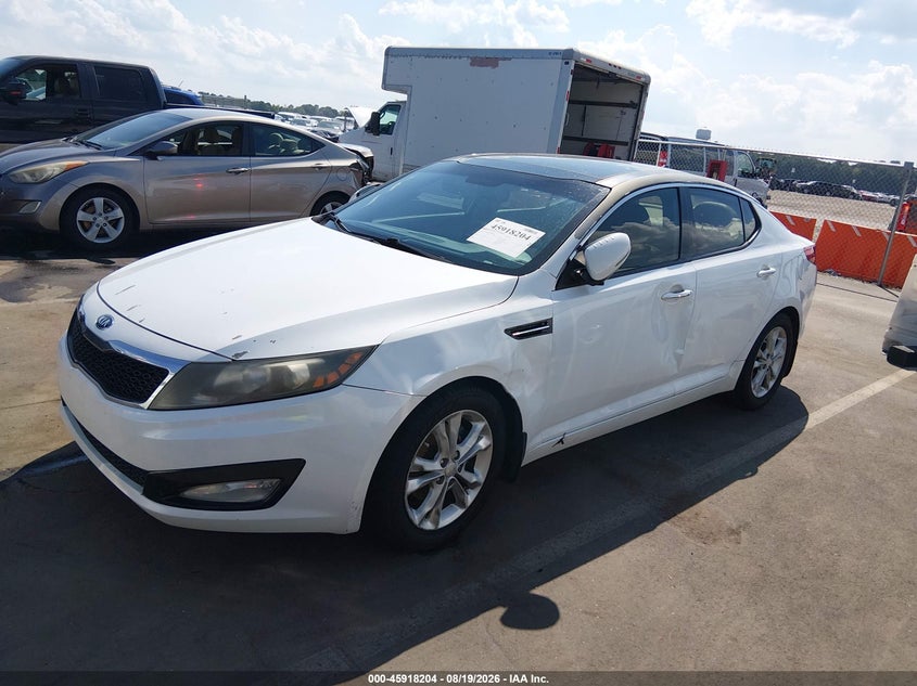 2013 Kia Optima, Левый бок, IAAI, VIN 5XXGN4A76DG244288 — фото 2