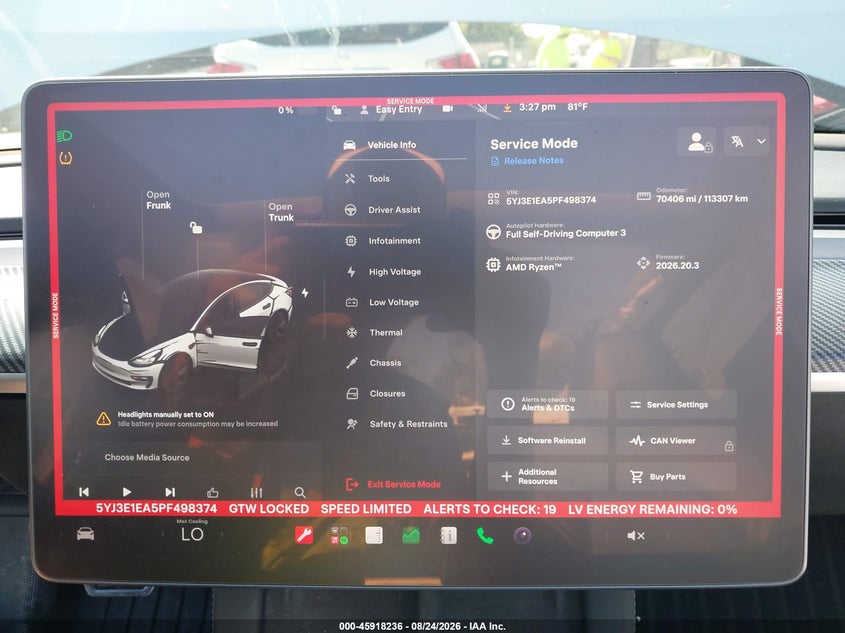 2023 TESLA MODEL 3 auction photo 7
