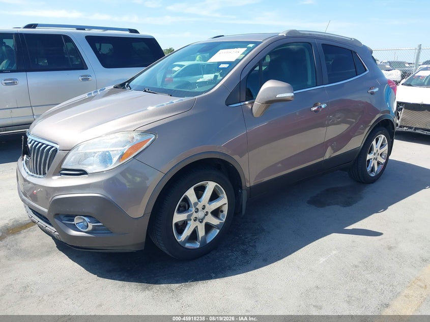 Vin: kl4cjcsb8eb593672, lot: 46417326, buick encore leather 20142