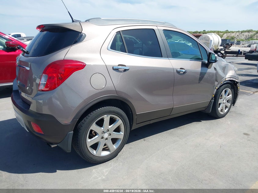 Vin: kl4cjcsb8eb593672, lot: 46417326, buick encore leather 20144