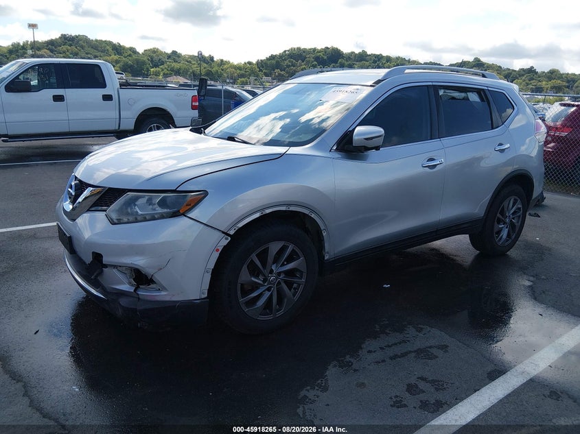 2016 Nissan Rogue, Right Front, IAAI, VIN 5N1AT2MV8GC861430 — photo 2