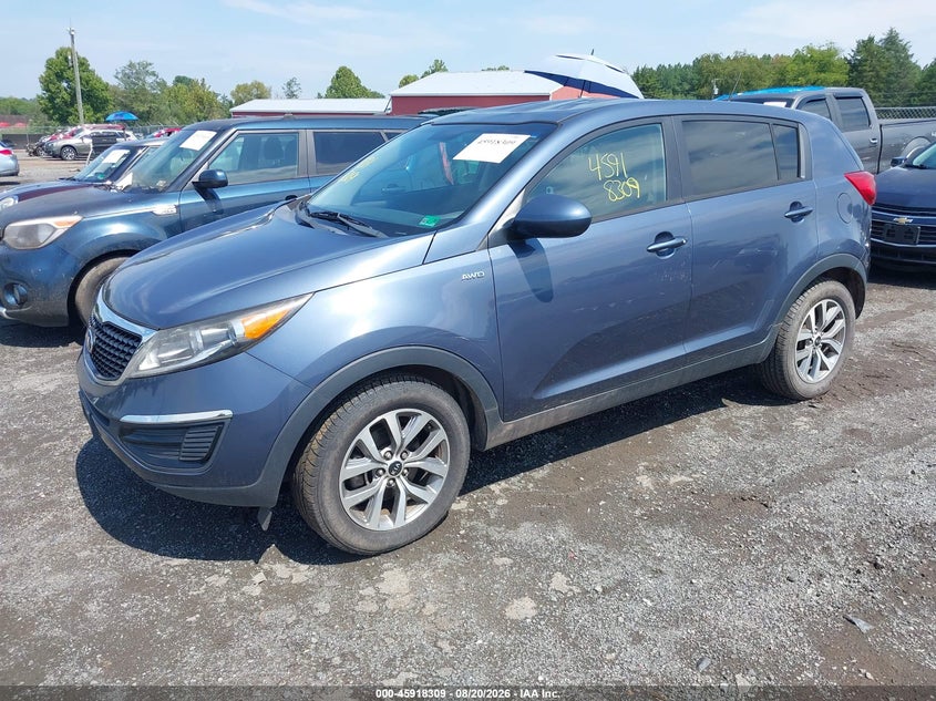 2016 Kia Sportage, Лівий бік, IAAI, VIN KNDPBCAC1G7872966 — фото 2