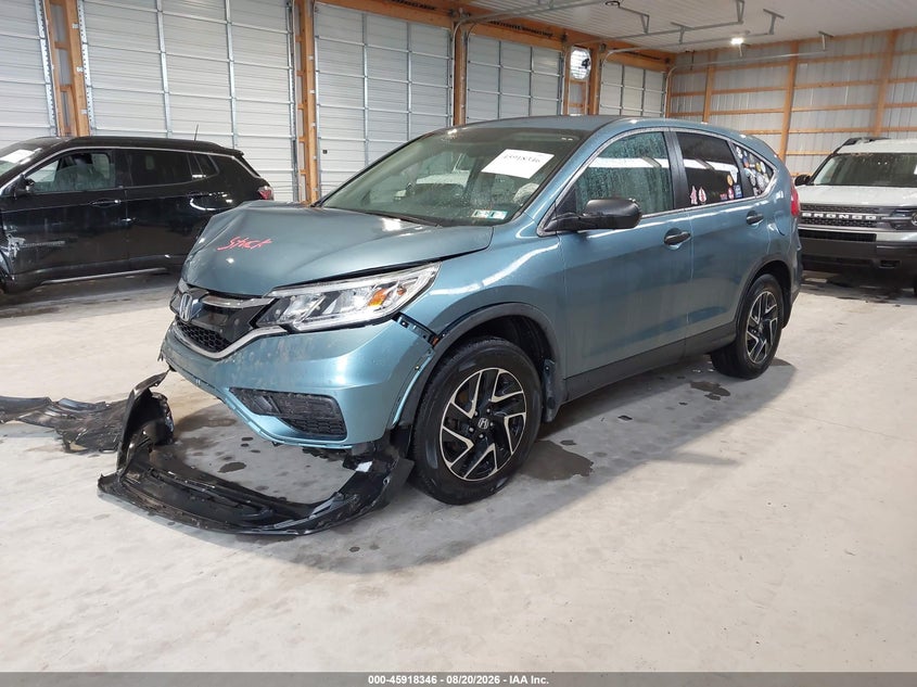 2016 Honda CR-V, Удар спереди, IAAI, VIN 5J6RM4H42GL035099 — фото 2