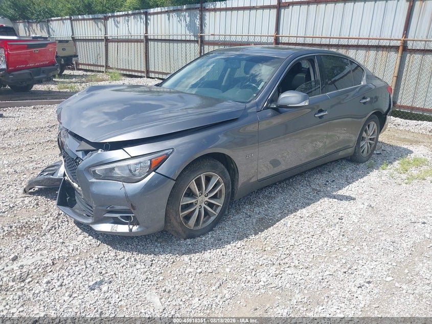 2017 Infiniti Q50, Обычный износ, IAAI, VIN JN1CV7AR6HM682748 — фото 2