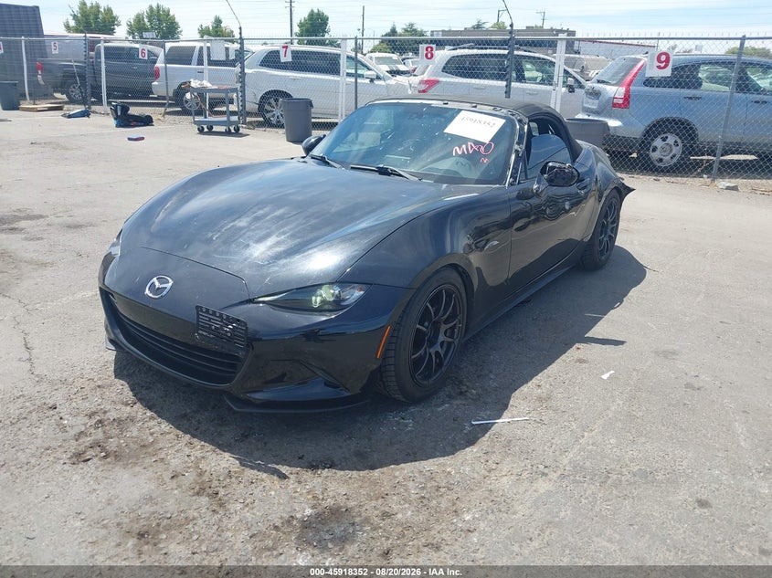 2016 Mazda MX-5, Левый бок, IAAI, VIN JM1NDAC79G0105350 — фото 2